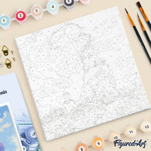 Carica l'immagine nel visualizzatore di Gallery, Mini Kit da Dipingere con i Numeri 20x20cm con cornice - La passeggiata - Monet
