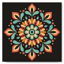 Carica l'immagine nel visualizzatore di Gallery, Mini Kit da Dipingere con i Numeri 20x20cm con cornice - Mandala autunnale