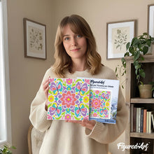 Carica l'immagine nel visualizzatore di Gallery, Mini Kit da Dipingere con i Numeri 20x20cm con cornice - Mandala e farfalle