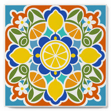 Carica l'immagine nel visualizzatore di Gallery, Mini Kit da Dipingere con i Numeri 20x20cm con cornice - Mandala e agrumi