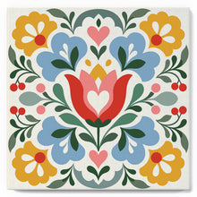 Carica l'immagine nel visualizzatore di Gallery, Mini Kit da Dipingere con i Numeri 20x20cm con cornice - Mandala floreale