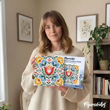 Carica l'immagine nel visualizzatore di Gallery, Mini Kit da Dipingere con i Numeri 20x20cm con cornice - Mandala floreale