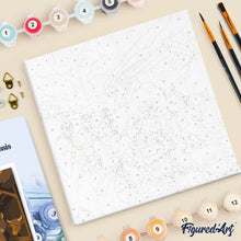 Carica l'immagine nel visualizzatore di Gallery, Mini Kit da Dipingere con i Numeri 20x20cm con cornice - Presepe di Natale