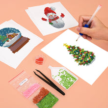 Carica l&#39;immagine nel visualizzatore di Gallery, Mini Set Diamond Painting 15x20cm (6 pezzi) - Natale Festivo