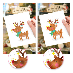 Mini Set Diamond Painting 15x20cm (6 pezzi) - Natale Festivo