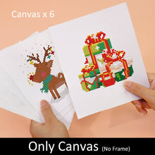 Carica l&#39;immagine nel visualizzatore di Gallery, Mini Set Diamond Painting 15x20cm (6 pezzi) - Natale Festivo