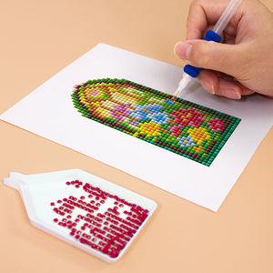Mini Set Diamond Painting 15x20cm (6 pezzi) - Fiori e Piante in Vaso