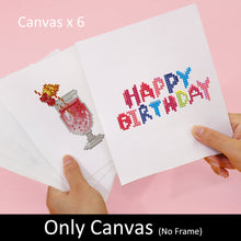 Carica l&#39;immagine nel visualizzatore di Gallery, Mini Set Diamond Painting 15x20cm (6 pezzi) - Delizie di Compleanno