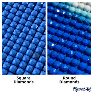 Diamond Painting - Case Gotiche Colorate 40x50cm tela già incorniciata