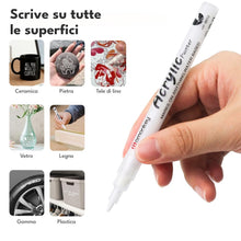 Carica l'immagine nel visualizzatore di Gallery, Pennarello acrilico - Bianco
