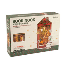 Carica l&#39;immagine nel visualizzatore di Gallery, Book Nook - Scena Natalizia in Casa
