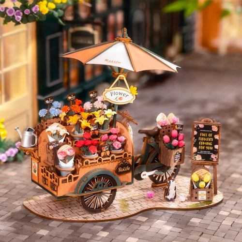 Puzzle 3D - Carretto di Fiori