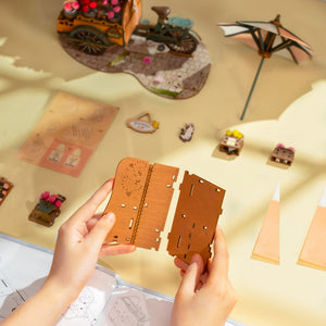 Puzzle 3D - Carretto di Fiori