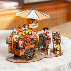Puzzle 3D - Carretto di Fiori