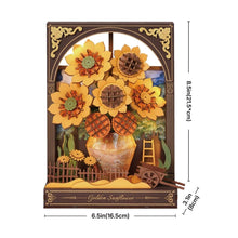 Carica l&#39;immagine nel visualizzatore di Gallery, Puzzle 3D - Girasoli Dorati