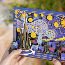 Carica l'immagine nel visualizzatore di Gallery, Puzzle 3D - La notte stellata