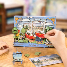 Carica l'immagine nel visualizzatore di Gallery, Puzzle 3D - Barche rosse