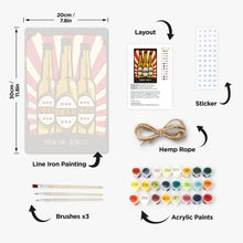 Carica l'immagine nel visualizzatore di Gallery, Dipingere con i Numeri Poster Metallici - Triplo Gusto