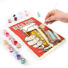 Carica l'immagine nel visualizzatore di Gallery, Dipingere con i Numeri Poster Metallici - Spazio Birra