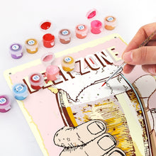 Carica l'immagine nel visualizzatore di Gallery, Dipingere con i Numeri Poster Metallici - Spazio Birra