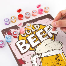 Carica l'immagine nel visualizzatore di Gallery, Dipingere con i Numeri Poster Metallici - Boccale di Birra