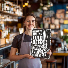 Carica l'immagine nel visualizzatore di Gallery, Dipingere con i Numeri Poster Metallici - Birra Fresca Bianco&amp;Nero