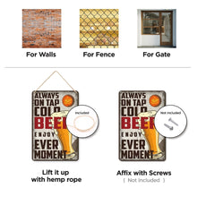 Carica l'immagine nel visualizzatore di Gallery, Dipingere con i Numeri Poster Metallici - Bicchiere di Birra Vintage