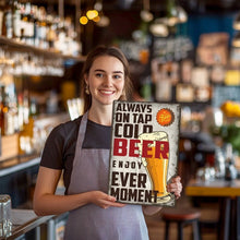 Carica l'immagine nel visualizzatore di Gallery, Dipingere con i Numeri Poster Metallici - Bicchiere di Birra Vintage