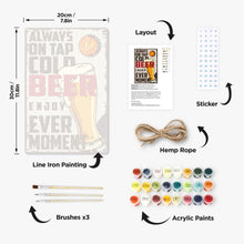 Carica l'immagine nel visualizzatore di Gallery, Dipingere con i Numeri Poster Metallici - Bicchiere di Birra Vintage