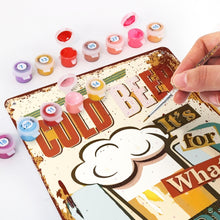 Carica l'immagine nel visualizzatore di Gallery, Dipingere con i Numeri Poster Metallici - Stasera solo Birra!