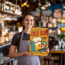 Carica l'immagine nel visualizzatore di Gallery, Dipingere con i Numeri Poster Metallici - Stasera solo Birra!