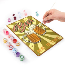 Carica l'immagine nel visualizzatore di Gallery, Dipingere con i Numeri Poster Metallici - Due Boccali di Birra