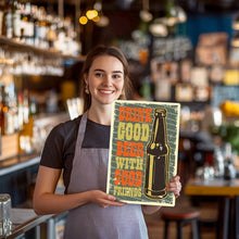 Carica l'immagine nel visualizzatore di Gallery, Dipingere con i Numeri Poster Metallici - Buona Birra con Buoni Amici