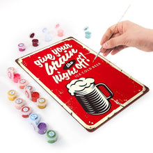 Carica l'immagine nel visualizzatore di Gallery, Dipingere con i Numeri Poster Metallici - Relax: stasera si brinda!