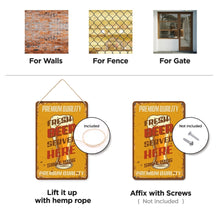 Carica l'immagine nel visualizzatore di Gallery, Dipingere con i Numeri Poster Metallici - Qui si serve Birra Fresca