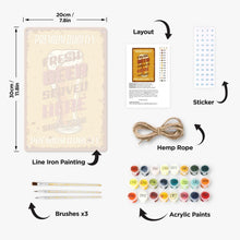 Carica l'immagine nel visualizzatore di Gallery, Dipingere con i Numeri Poster Metallici - Qui si serve Birra Fresca