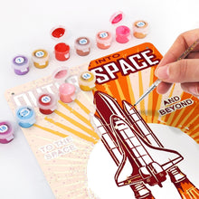 Carica l'immagine nel visualizzatore di Gallery, Dipingere con i Numeri Poster Metallici - Viaggio nello Spazio