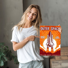 Carica l'immagine nel visualizzatore di Gallery, Dipingere con i Numeri Poster Metallici - Viaggio nello Spazio