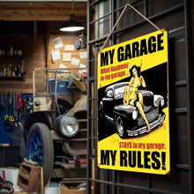 Carica l'immagine nel visualizzatore di Gallery, Dipingere con i Numeri Poster Metallici - Il Mio Garage, le Mie Regole