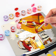 Carica l'immagine nel visualizzatore di Gallery, Dipingere con i Numeri Poster Metallici - Aperitivo Ricardo Grigio