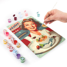 Carica l'immagine nel visualizzatore di Gallery, Dipingere con i Numeri Poster Metallici - Colazione Vintage
