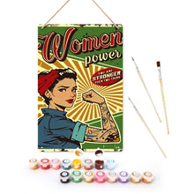 Carica l'immagine nel visualizzatore di Gallery, Dipingere con i Numeri Poster Metallici - Women Power Figured'Art