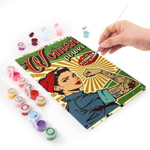 Carica l'immagine nel visualizzatore di Gallery, Dipingere con i Numeri Poster Metallici - Women Power