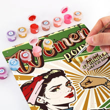 Carica l'immagine nel visualizzatore di Gallery, Dipingere con i Numeri Poster Metallici - Women Power