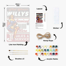 Carica l'immagine nel visualizzatore di Gallery, Dipingere con i Numeri Poster Metallici - Officina Willys