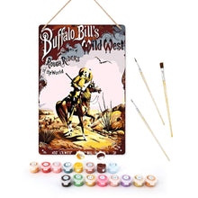 Carica l'immagine nel visualizzatore di Gallery, Dipingere con i Numeri Poster Metallici - Buffalo Bill Figured'Art