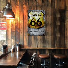 Carica l'immagine nel visualizzatore di Gallery, Dipingere con i Numeri Poster Metallici - Route 66