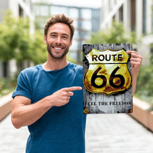 Carica l'immagine nel visualizzatore di Gallery, Dipingere con i Numeri Poster Metallici - Route 66