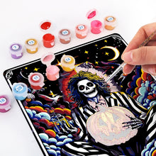 Carica l'immagine nel visualizzatore di Gallery, Dipingere con i Numeri Poster Metallici - L'Ingannatore nella notte di Halloween