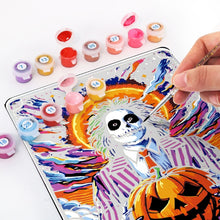 Carica l'immagine nel visualizzatore di Gallery, Dipingere con i Numeri Poster Metallici - L'Ingannatore e la Zucca